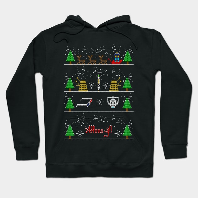 IT'S CHRISTMAS ALLONS-Y! Hoodie by KARMADESIGNER T-SHIRT SHOP